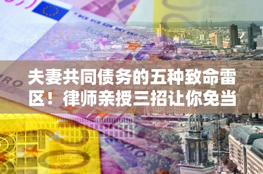 济南夫妻共同债务的五种致命雷区！律师亲授三招让你免当替罪羊